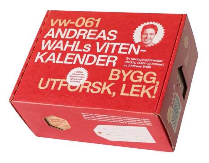 Hovedbilde Vitenkalender 2025, Julekalender fra Andreas Wahl