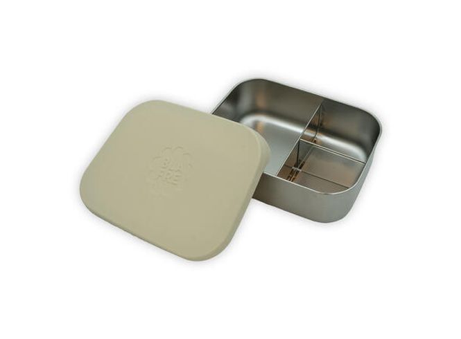 Hovedbilde Blafre Stålmatboks med Silikonlokk, 3 rom - Beige