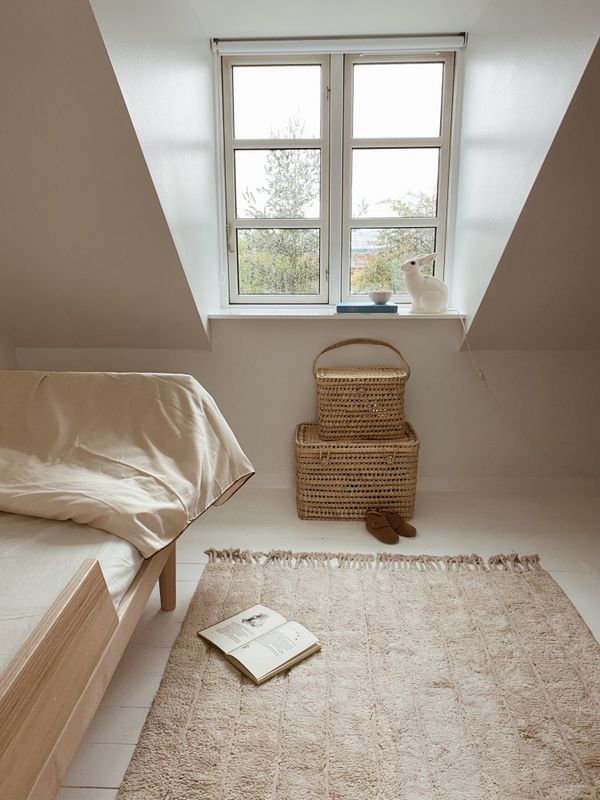 Kas Kopenhagen Formsydd Laken til Eli junior Seng, Krem