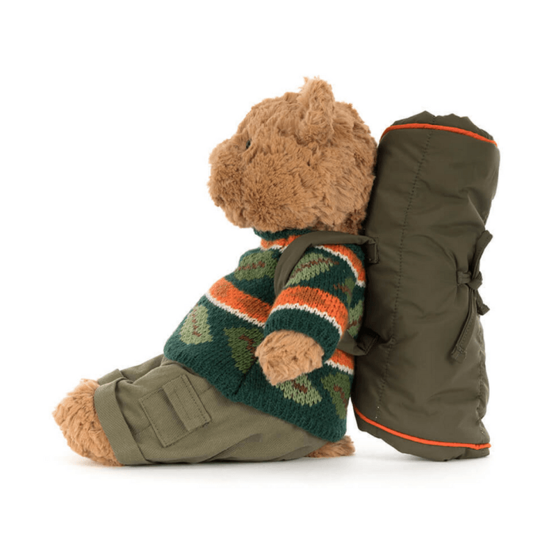 Jellycat Kosedyr - Bartholomew Bear Hiking Outfit